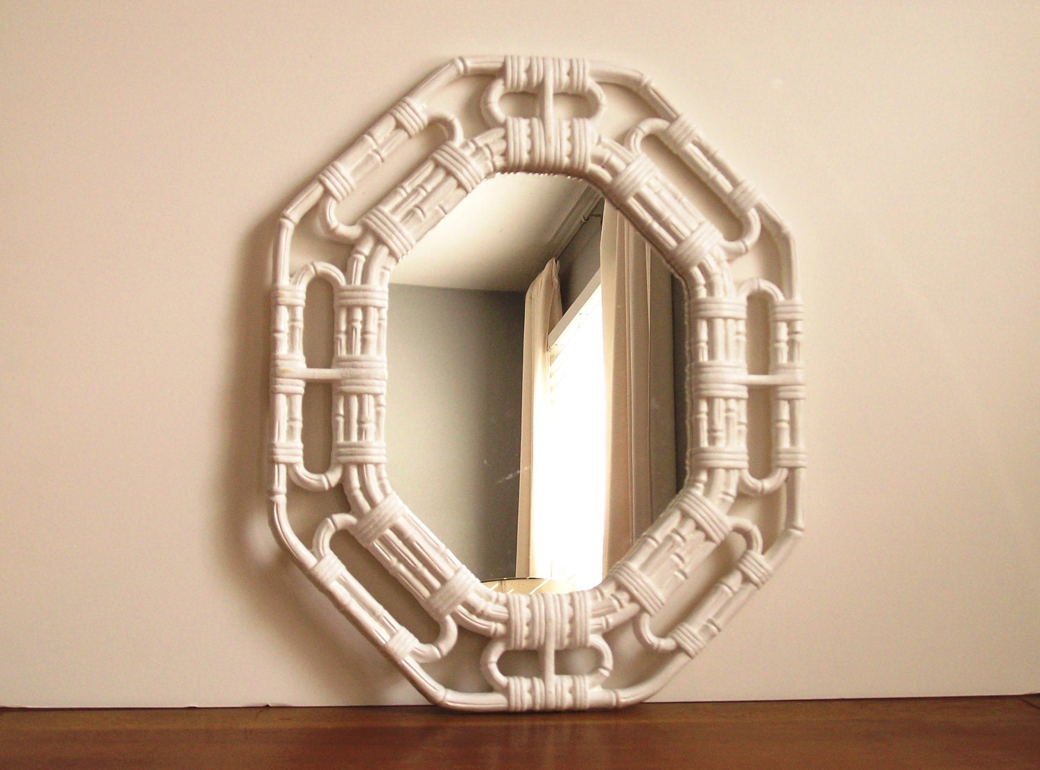 Faux Bamboo Mirror, Vintage