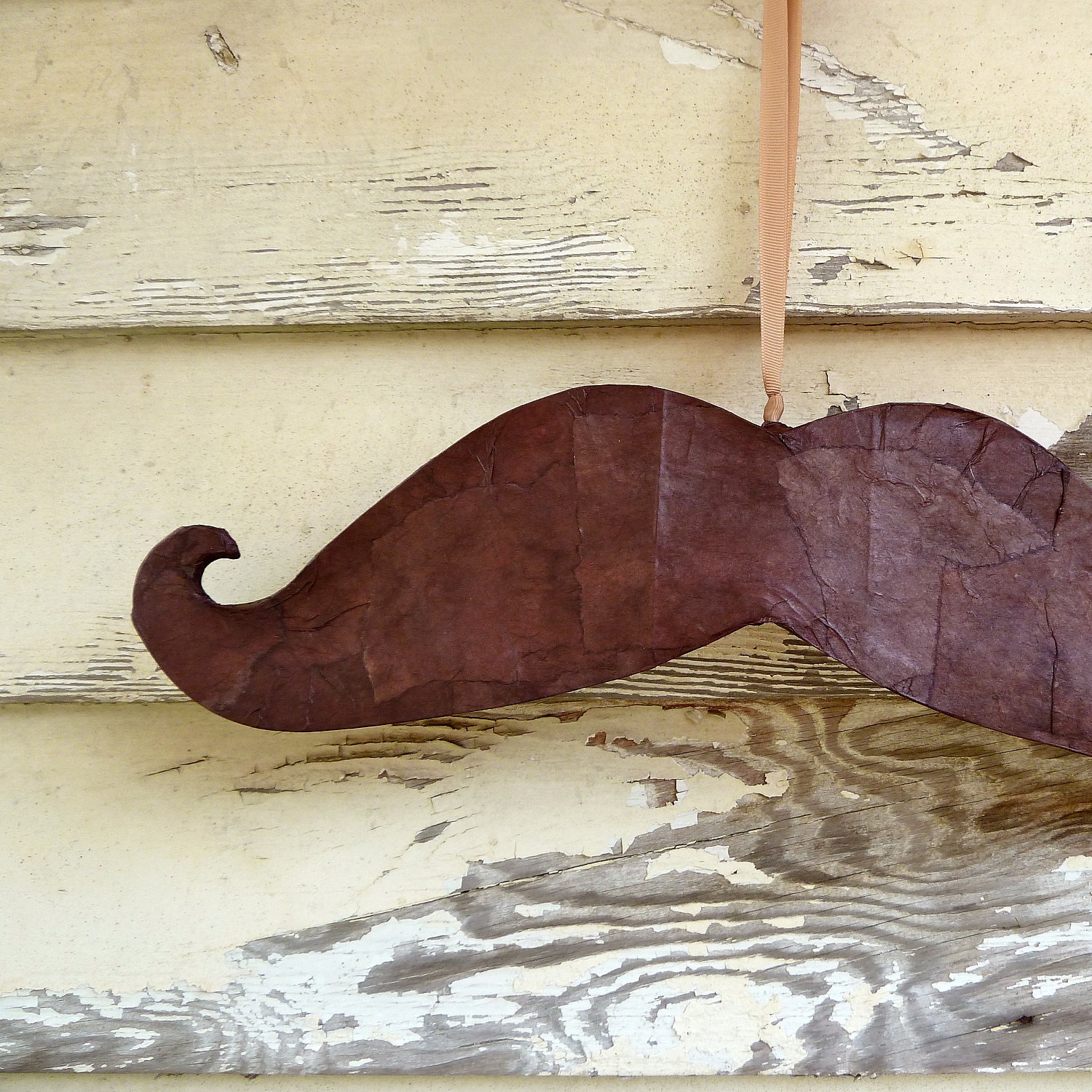 Handlebar Mustache Piñata (brown, party size)
