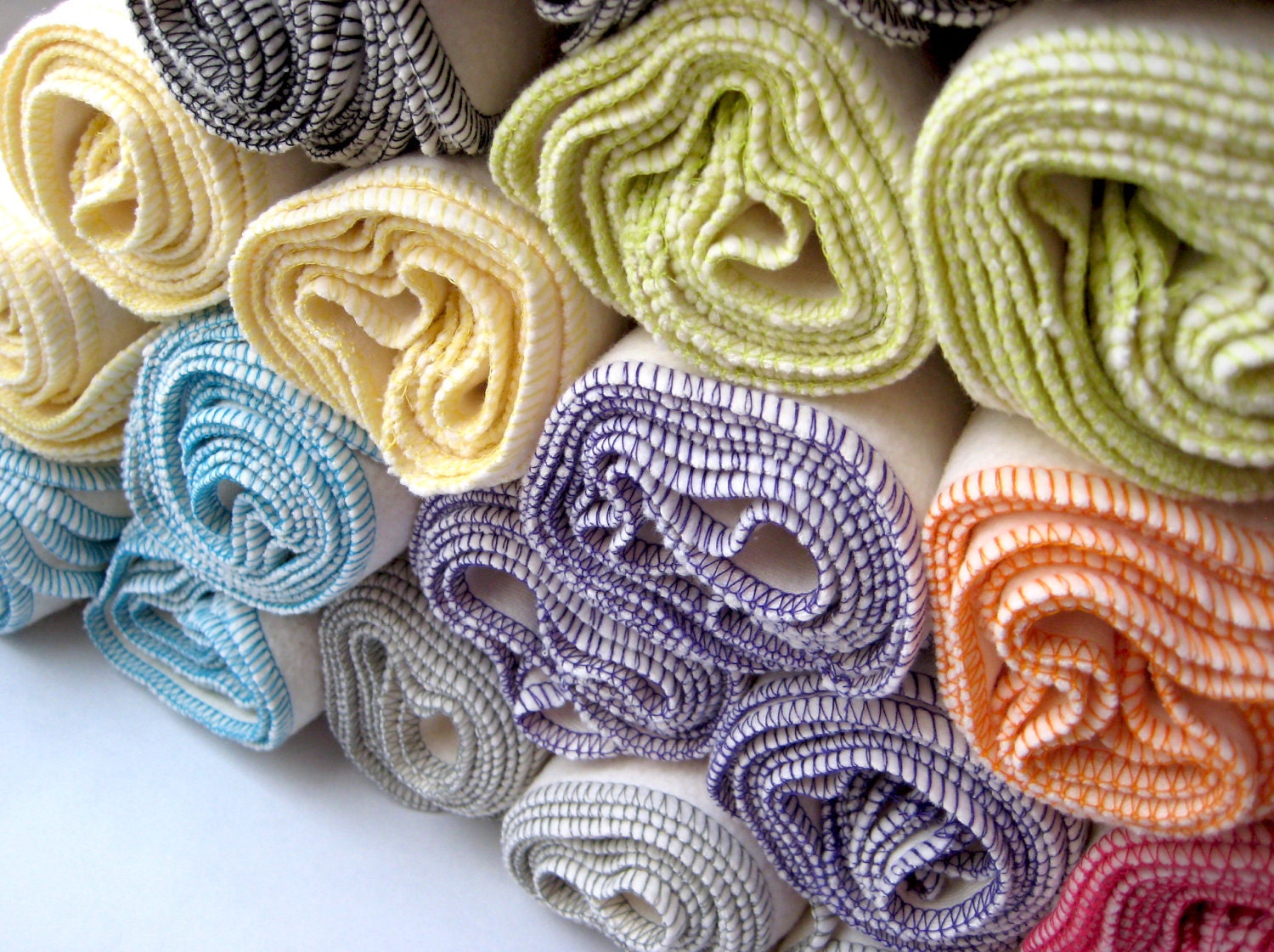 Baby Wipes  Wash Cloths Organic Cotton Sherpa Eco-Friendly 30 Pack YOU PICK COLORS