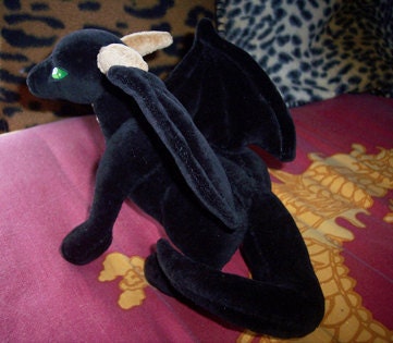 Black Dragon plush - SEWING PATTERN & INSTRUCTIONS