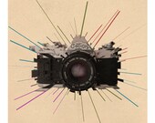 Photography A3 poster print vintage Canon Camera 35mm SLR