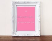 I Love you print, secret message morse code 8 x 10 ( custom message available)