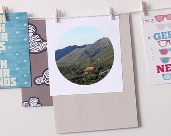 Photography landscape poster print hidden house circle 8 x 8