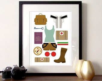 Gaming poster print Tomb Raider A3
