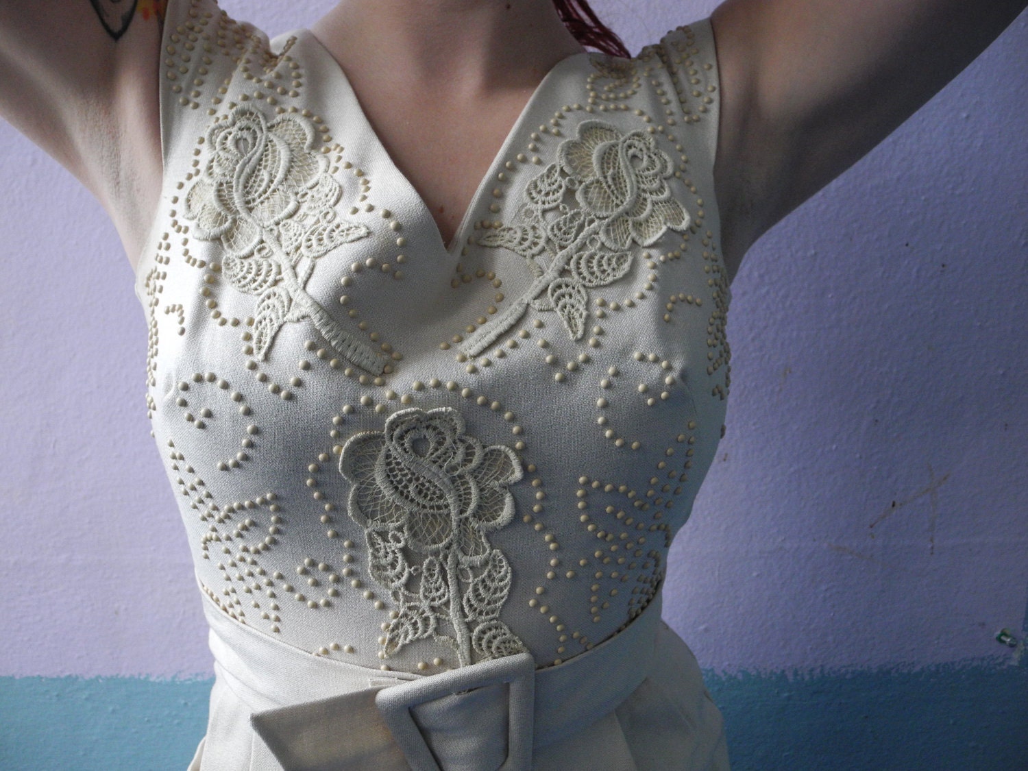Vtg 40s 50s Wiggle Dress / Hourglass Bombshell / Mad Men / Jackie O