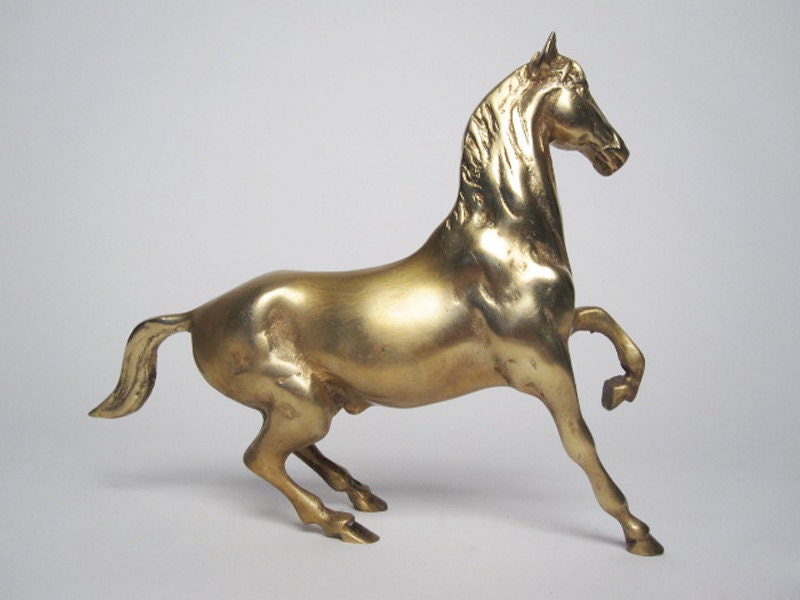 Vintage Brass Horse