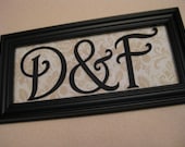 Initial Sign Wedding Anniversary Gift