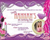 Fancy Frame birthday party invitation