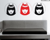 Emily the Strange Cartoon Wall Decal Sticker