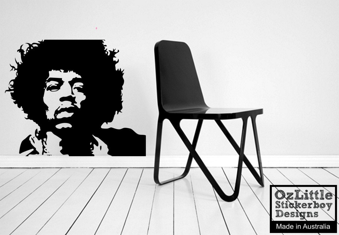 Jimi Hendrix 2 Wall Decal Sticker