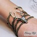 vintage style elk deer antlers bracelet