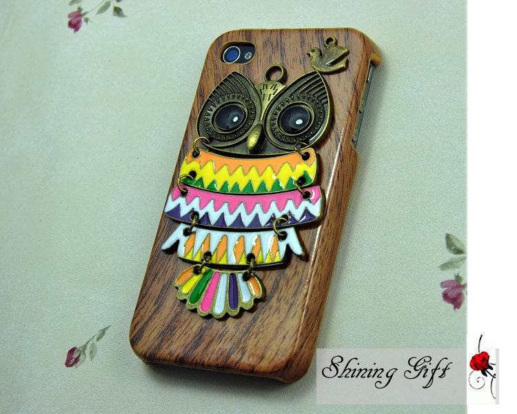 Cute OWL Case Cover for iPhone 4 Case, iPhone 4s Case, iPhone 4G Hard Case, iPhone Case