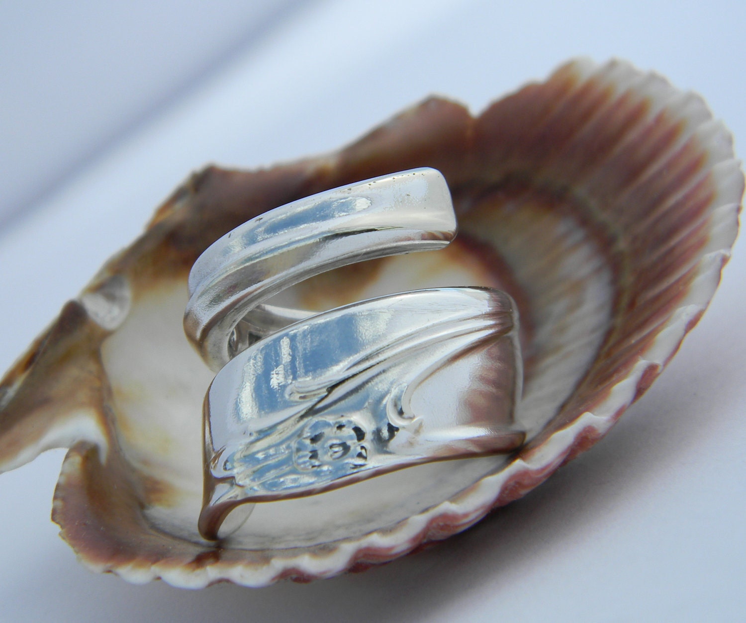 Silver Spoon Ring  - Exquisite 1957