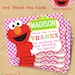 New Girls ELMO Inspired Deluxe THANK YOU card 6x4" - Digital files only - Personalized Print yourself