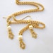 Hamsa Earrings. Gold Plated Hamsa Hand Pendant Earrings With Pearls