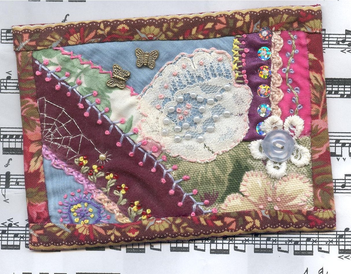Miniature Crazy Art Quilt