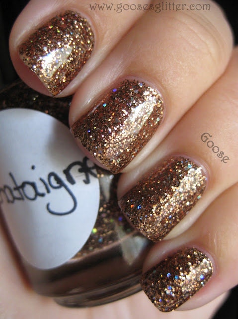 Chataigne: Custom Blended Glitter Nail Polish/Lacquer