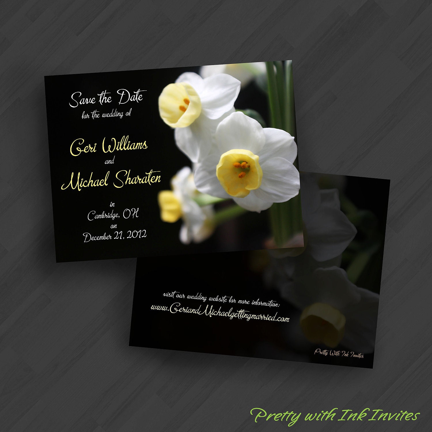 Whats Up Buttercup Invitations for SaveDates/Engagement/Anniversary/Birthday/Wedding/Your Special Event (Shown in Black/White/Yellow)