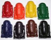 Robot Droid Crayons - Set of 8