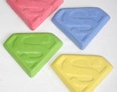 Flying Superhero Sidewalk Chalk - Set of 4