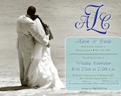Wedding Reception Invitation - The Cindy - 5 X 7 - Professionally Printed - Envelopes Included (Digital File Version Available)