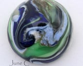 SALE Handcrafted Glass Cabochon - The Look of Stone June C