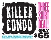 Three Shirt Deal / Pick Any 3 T-Shirts UNISEX Sizes S, M, L, XL, 2XL