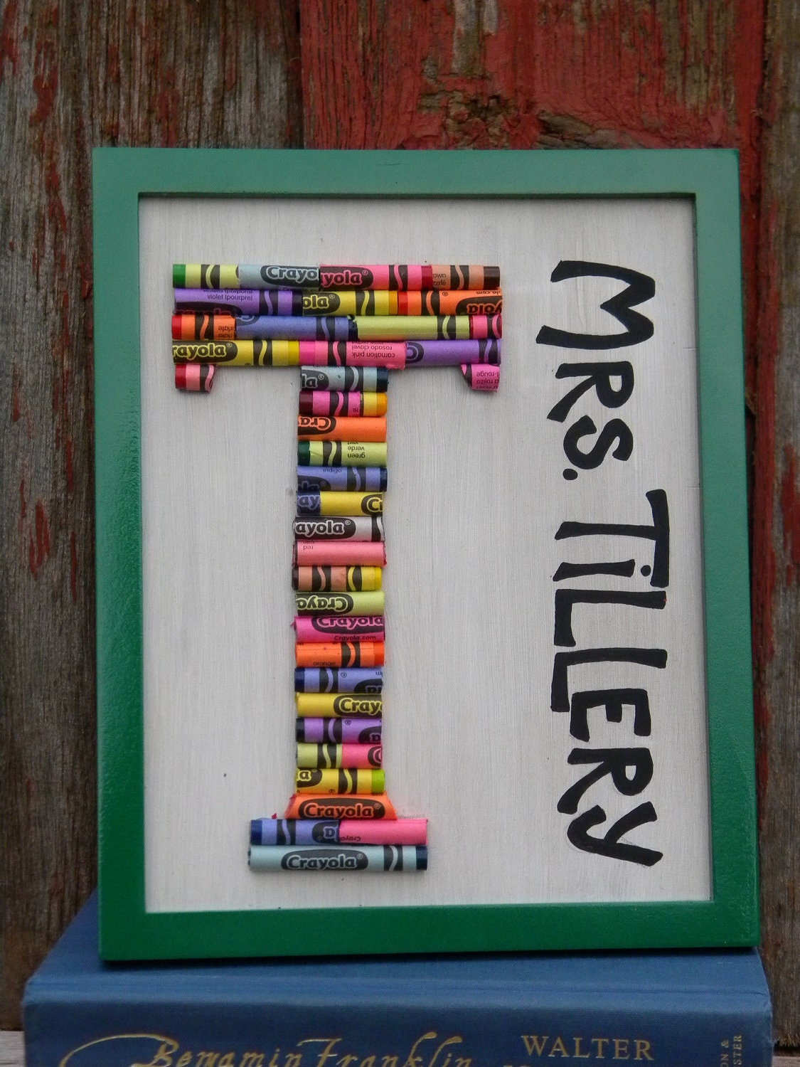 Monogram Crayon Art