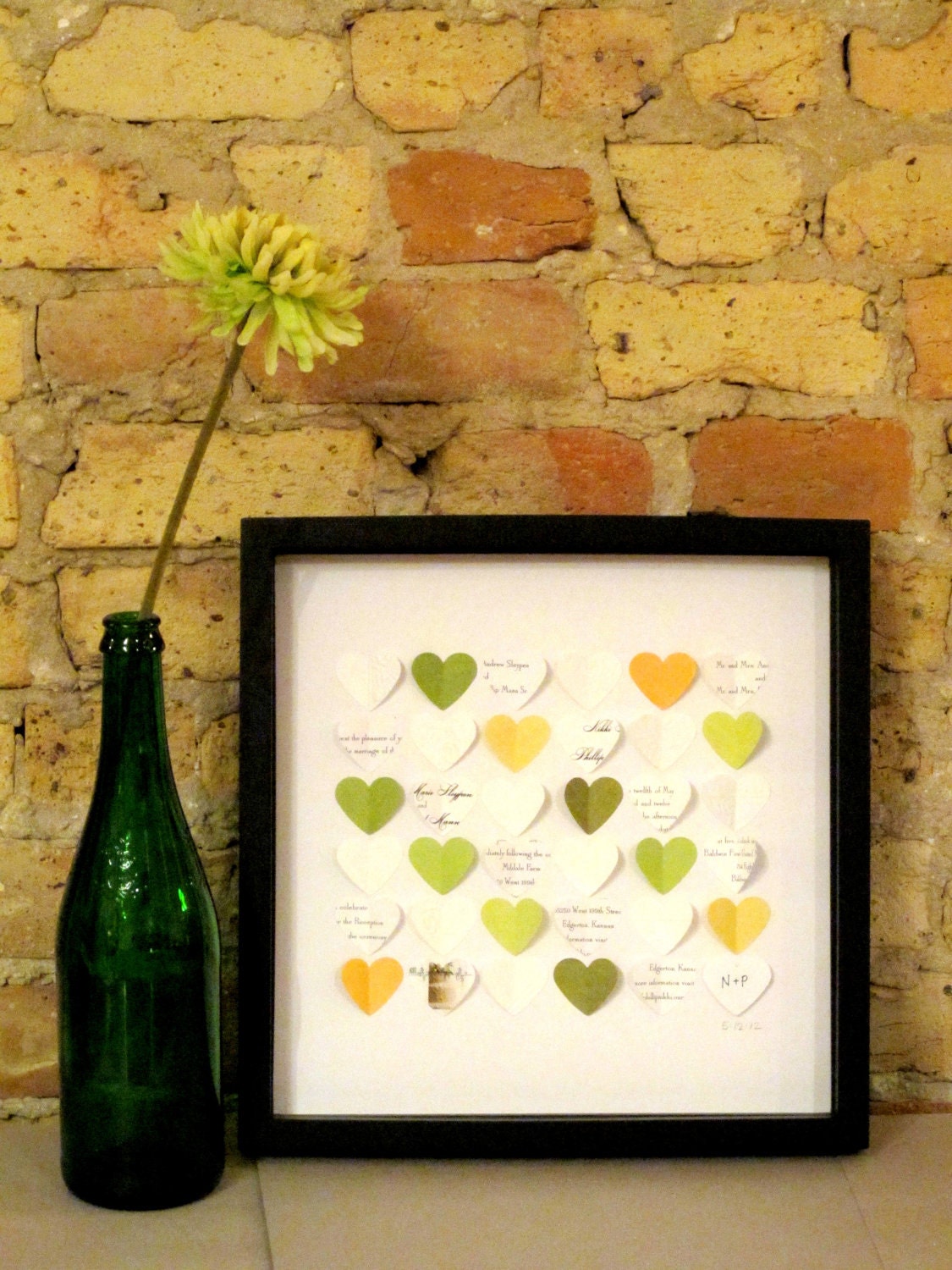 Custom Invitation Heart Frame
