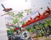 Australian Kuranda Station Print by Teval Henri Hunsinger
