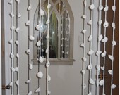 craZydaiZy Seed-Pod curtain handmade crochet flower white home decor decorate party MADE TO  ORDER