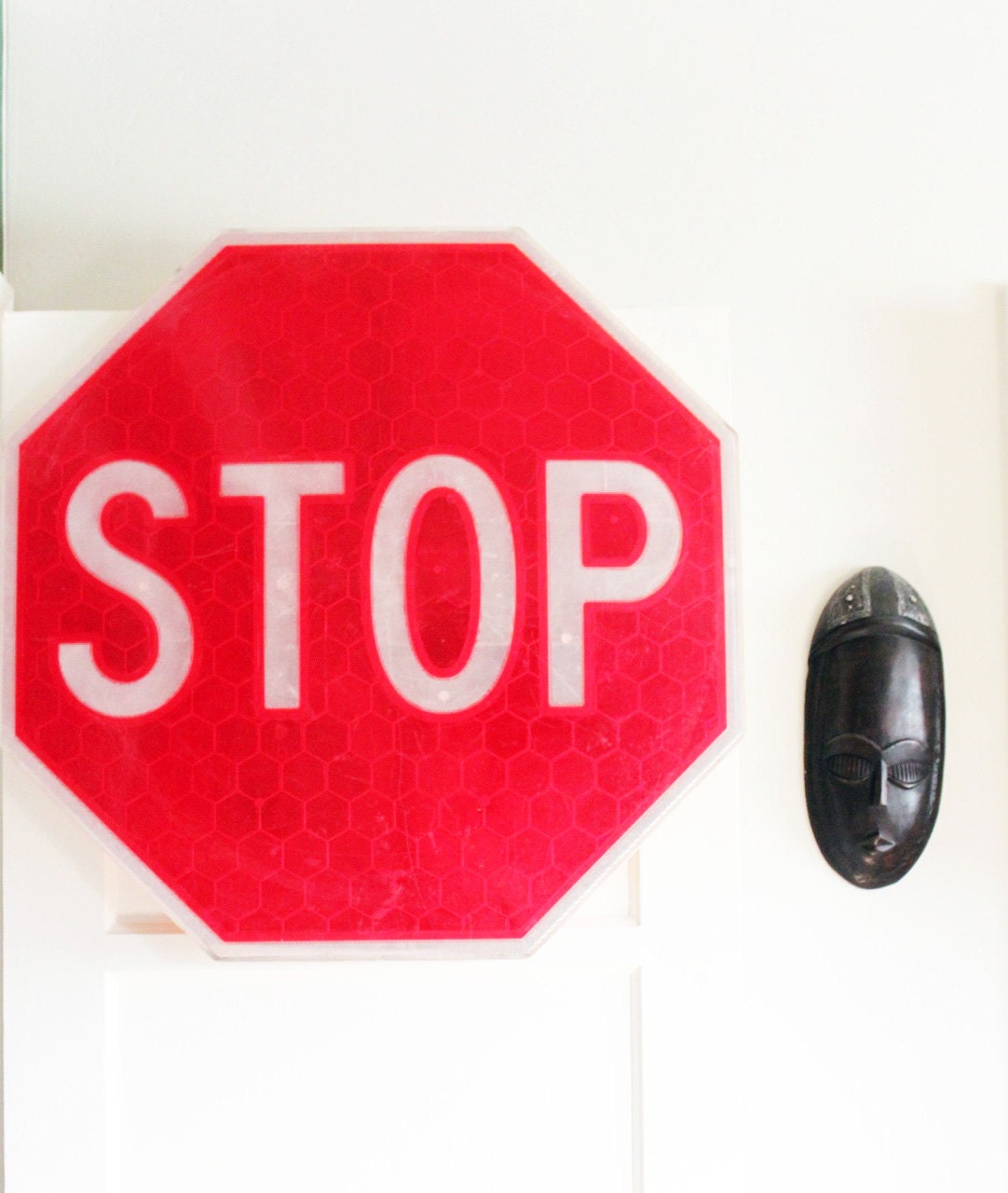 Vintage Reflective Stop Sign - Extra Large - SALE (WAS 85.00)