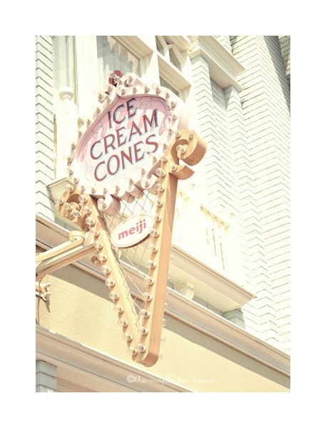 Ice Cream Cones, Photograph Print