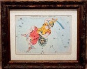 Perseus and Medusa Vintage Celestial Card Art Print on Parchment Paper