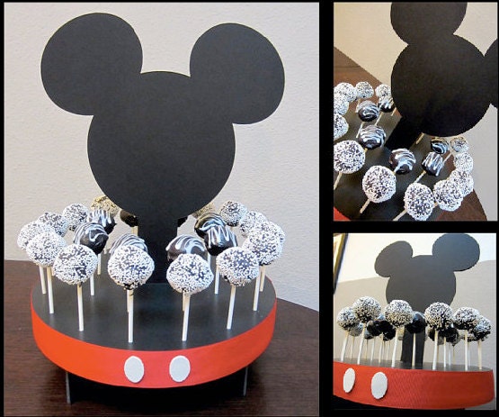Mouse Inspired Cake Pop Stand Holds 24 Cake Pops or Lollipops