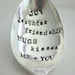 The Word Spoon - Personalize - Hand Stamped Vintage Upcycled Gift - 2012 Original forsuchatimedesigns