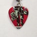 GREEN DAY Necklace/Car Charm "21 Guns" Guitar Pick with Silver Scroll Charm
