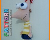 Phineas (from Phineas and Ferb) - Amigurumi Crochet PATTERN "PDF file"