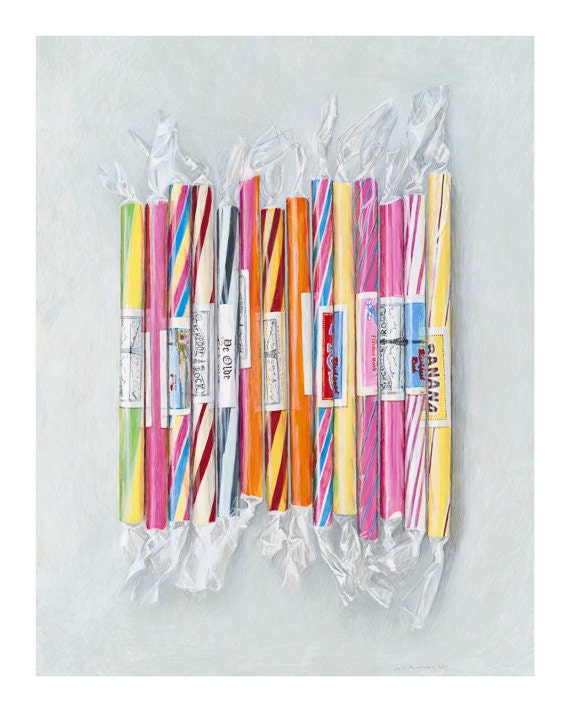 Blackpool rock. Limited edition giclée print, 400 x 500mm (15.7" x 19.7").
