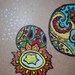 Imagination Series , Colorful Mixed media ooak art panels, Funky wall art
