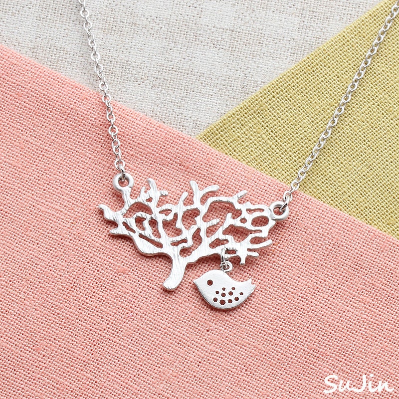 Tree and Sparrow, Necklace