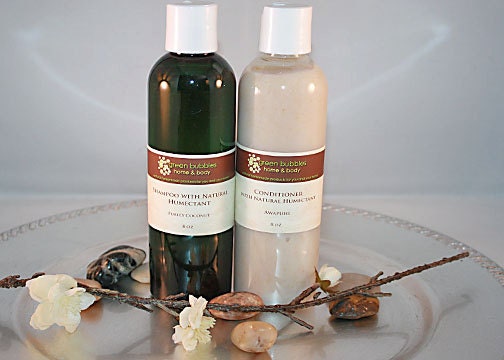 Shampoo and Conditioner Choose Scent or Unscented - Organic with Natural Humectant 8 oz Ultra Moisturizing