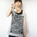 CUSTOM Order for K - Hand Printed Sheer Tank Top