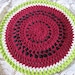 Place Mat & Hot Pad Sets - Watermelon Design - Crochet Pattern - PDF