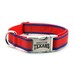 Houston Texans Dog Collar with Laser Etched Aluminum buckle