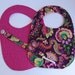 Girls Diaper Bag Maroon-Pink  / Changing Pad  /  Messenger Bag  / Large Tote