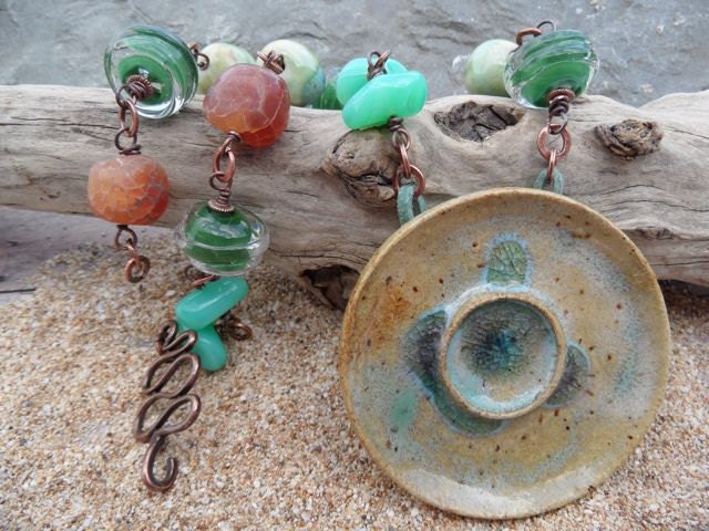 Sandy Sea Disc Necklace Set