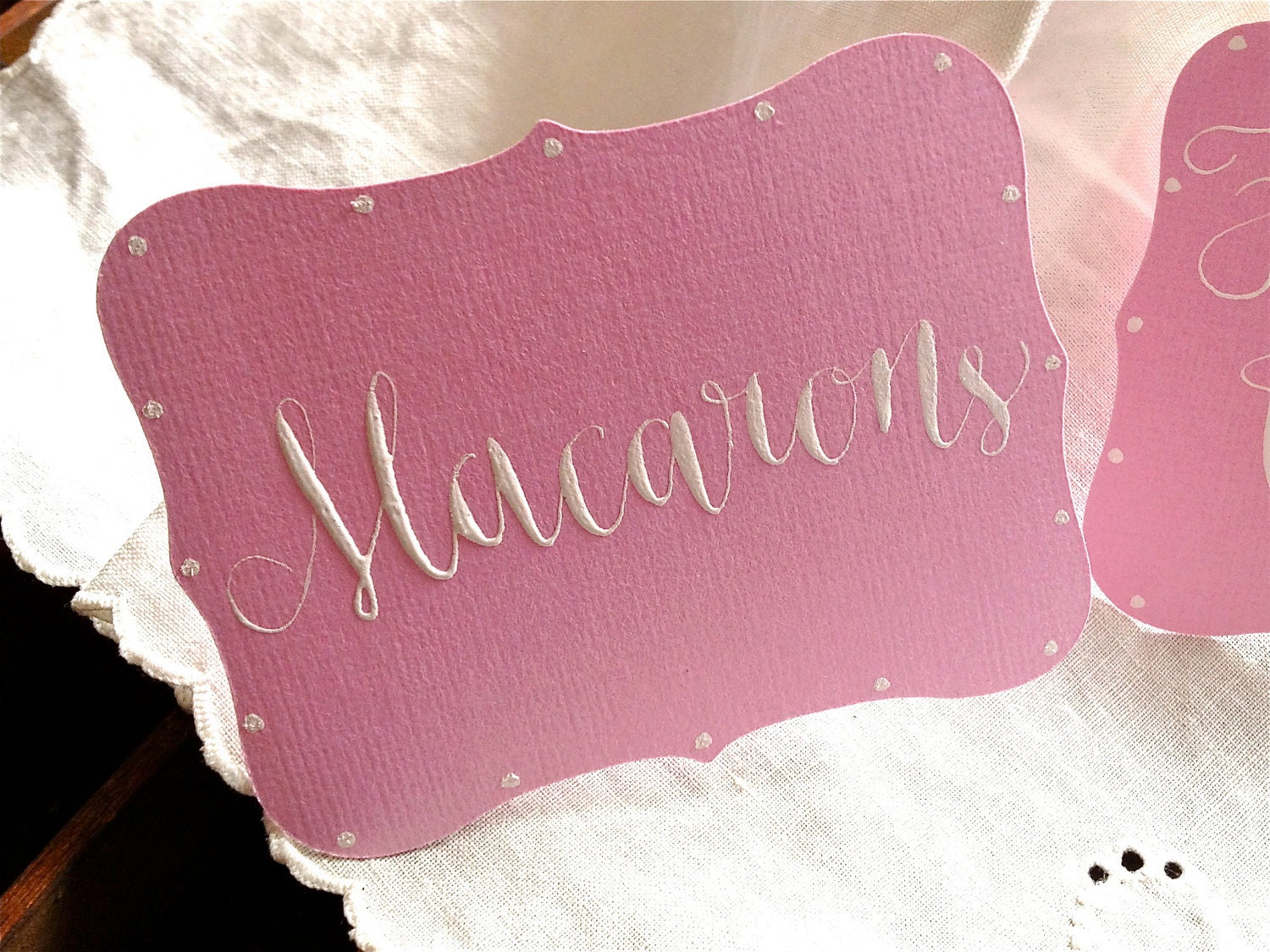 WEDDING CALLIGRAPHY SIGNS - Food or Drink