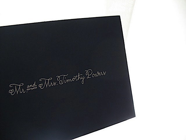 CALLIGRAPHY ENVELOPE ADDRESSING in Bovary Script - Wedding Envelopes