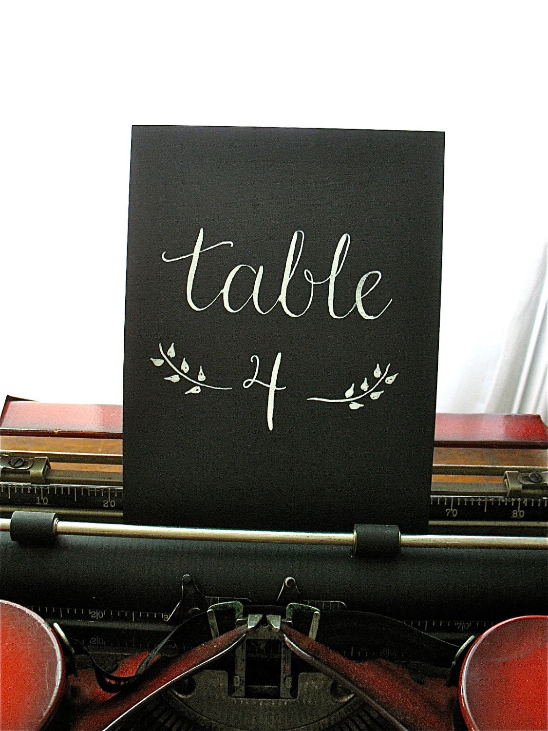 TABLE NUMBERS WEDDING - Calligraphy - Table Signs